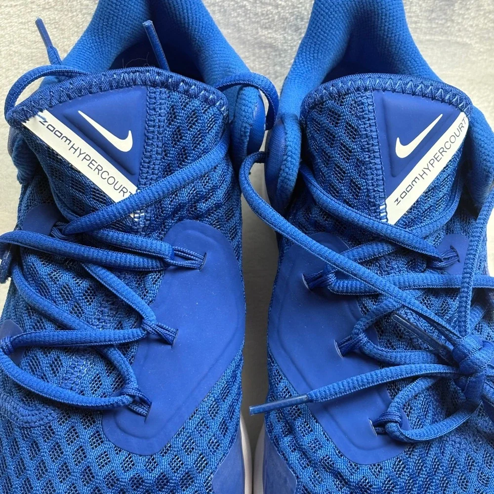Nike Zoom Hyperspeed Court‎ Royal Blue White Sneakers Shoes Men 7.5 Women 9